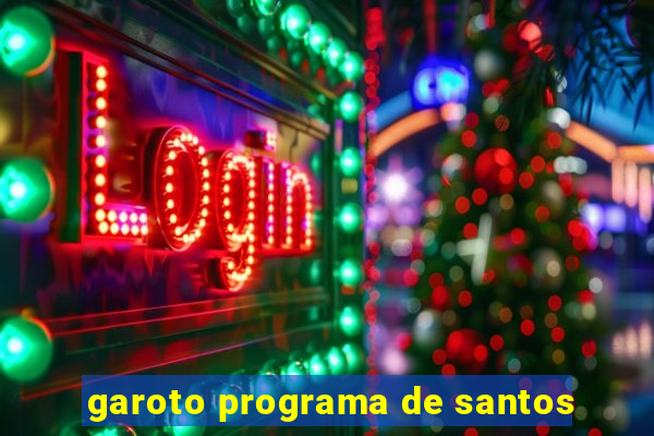 garoto programa de santos